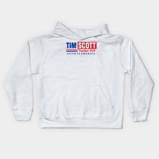 Tim Scott For President // President 2024 Kids Hoodie